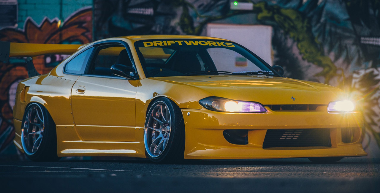 wheel fitment on a Nissan S15