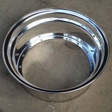 WORK Wheels Replacement 15" Polished Step Lips - 5" [16 Holes] [SINGLE]