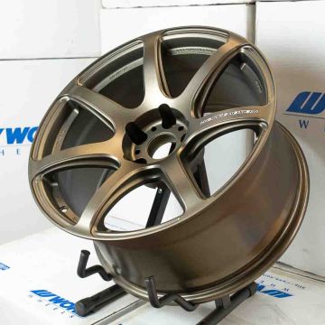 WORK EMOTION T7R 18"x9.5" 5x100 ET30 in Ash Titanium Bronze - Single Wheel