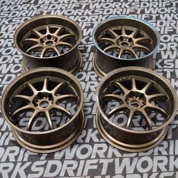 WORK Emotion D9R Staggered set of 4 Wheels 5x114.3 / 19x9.5 ET15 / 19x10.5 ET12 Bronze