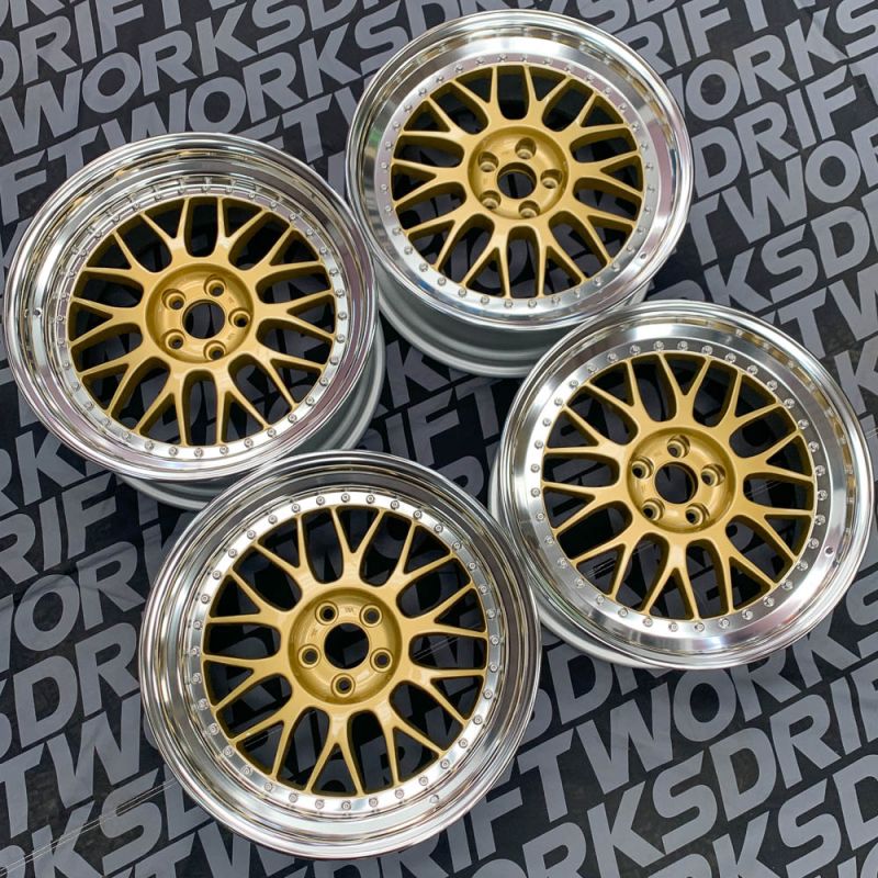 WORK MEISTER M1 Staggered Set - 18X8.5|9.5 ET30|32 5x100 Gold