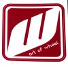 WORK Wheels Block Logo Sticker Passion Red 