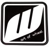 WORK Wheels Block Logo Sticker Deep Black 