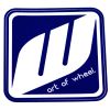 WORK Wheels Block Logo Sticker Work Blue 