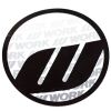 WORK Wheels Circle Logo Sticker Black 