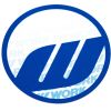 WORK Wheels Circle Logo Sticker Blue 