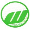 WORK Wheels Circle Logo Sticker Green 