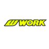 WORK Wheels Bold Logo Sticker Yellow 