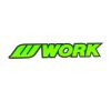 WORK Wheels Bold Logo Sticker Green 