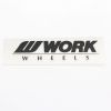 WORK Wheels Mini Logo Sticker Black 90mm