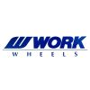 WORK Wheels Logo Sticker Blue 250mm