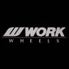 WORK Wheels Logo Sticker Silver 200mm