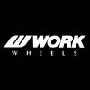 WORK Wheels Logo Sticker White 200mm